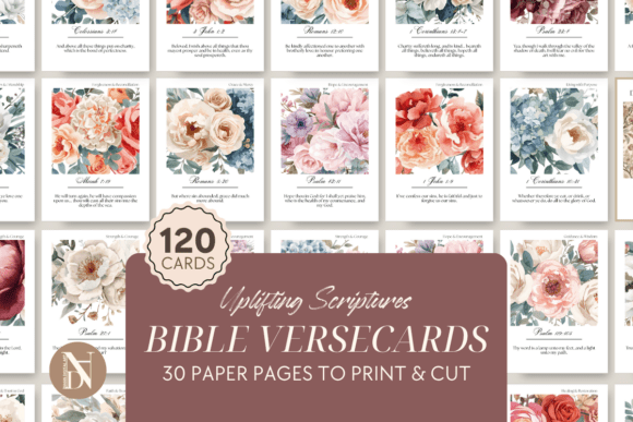 Download 120 Printable Scripture Cards Bundle - Card Collection