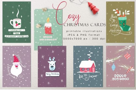 Download Christmas Card Print Templates - Card Collection