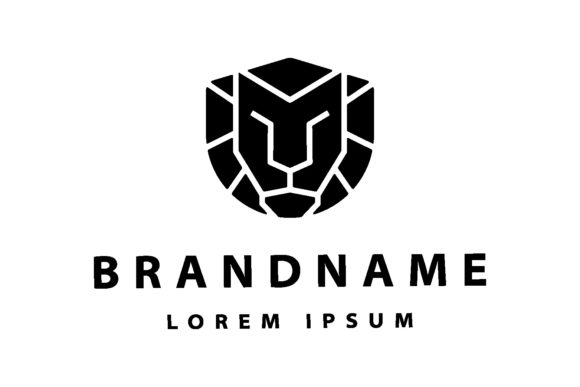 Download Simple Lion Logo Vector Design - Premium Resources