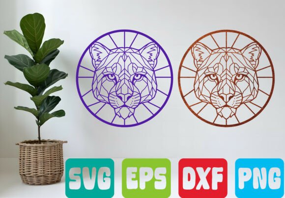 Download Geometric Lion SVG Mandala Line Art - Premium Bundle