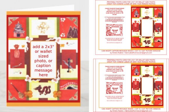 Download Chinese Lunar New Year Photo Card PDF - Card Collection