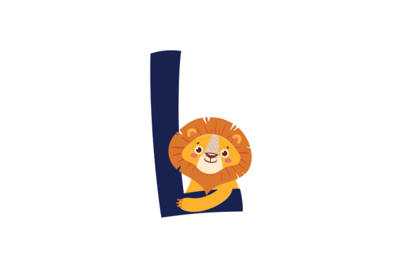 Download Animal Alphabet Font L - Lion Svg - Premium Bundle