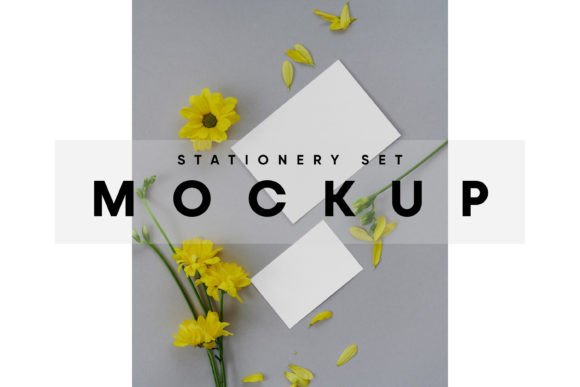 Download Business Cards on Floor Mockup - Card Collection