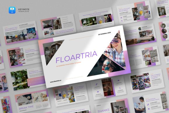 Download Art Exhibition Keynote Template - Exhibition Collection
