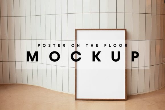 Download Poster on the Floor Mockup - Floor mockup Collection